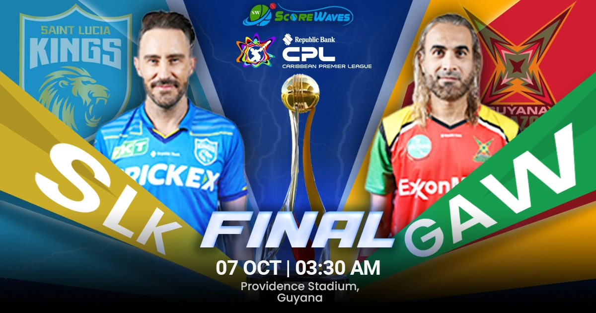 SLK vs GAW Team Prediction, CPL Fantasy Cricket Tips, Playing XI, and Pitch Report for Final of CPL 2024