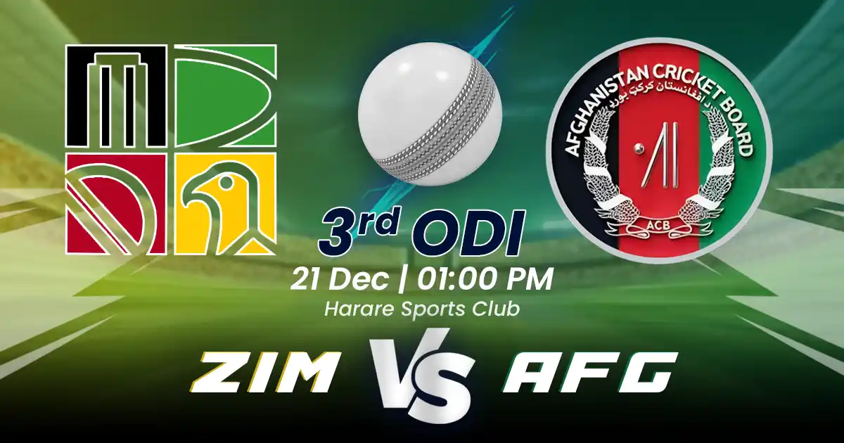 ZIM vs AFG 3rd ODI Match Prediction, Fantasy Cricket Tips, Playing XI, and Pitch Report Afghanistan Tour of Zimbabwe 2024