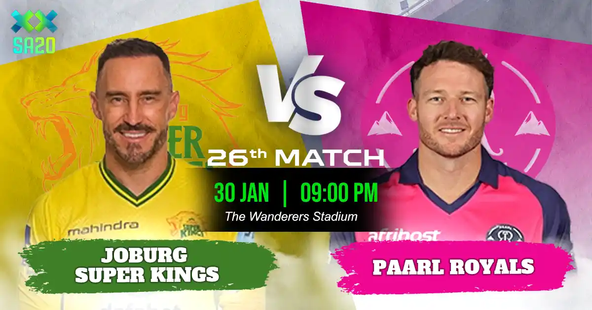JSK vs PR Match Prediction, Fantasy Cricket Tips, Playing XI, and Pitch Report 26th Match of SA20 2025