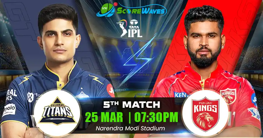 GT vs PBKS Match Prediction, Fantasy Tips, Pitch Report, and Playing XI of 5th Match of  IPL 2025
