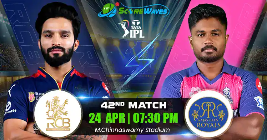 RCB vs RR Match Prediction, Fantasy Cricket Tips, Pitch Report, and Playing XI of 42nd Match of  IPL 2025