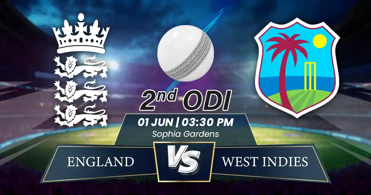 ENG vs WI 2nd ODI Match Prediction, Fantasy Cricket Tips, Playing XI, and Pitch Report West Indies Tour of England 2025