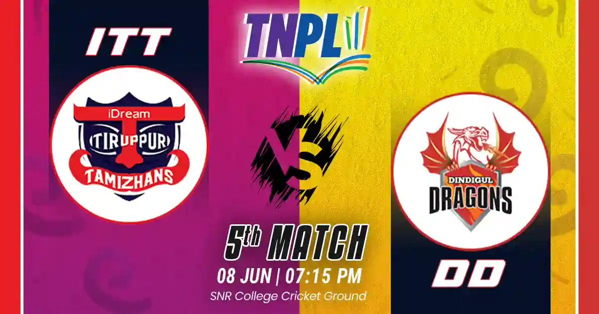 ITT vs DD Match Prediction, Fantasy Cricket Tips, Pitch Report, and Playing XI of 5th Match of TNPL 2025