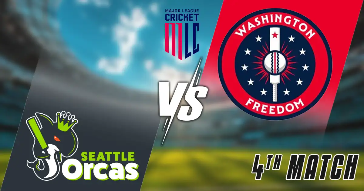 SO vs WF Match Prediction, Fantasy Cricket Tips, Pitch Report, and Playing XI of 4th Match of  MLC 2025