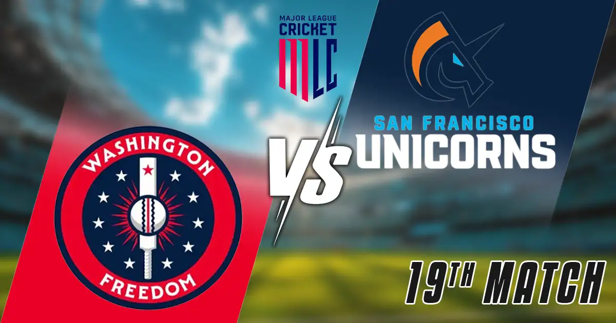 WF vs SFU Match Prediction, Fantasy Cricket Tips, Pitch Report, and Playing XI of 19th Match of MLC 2025