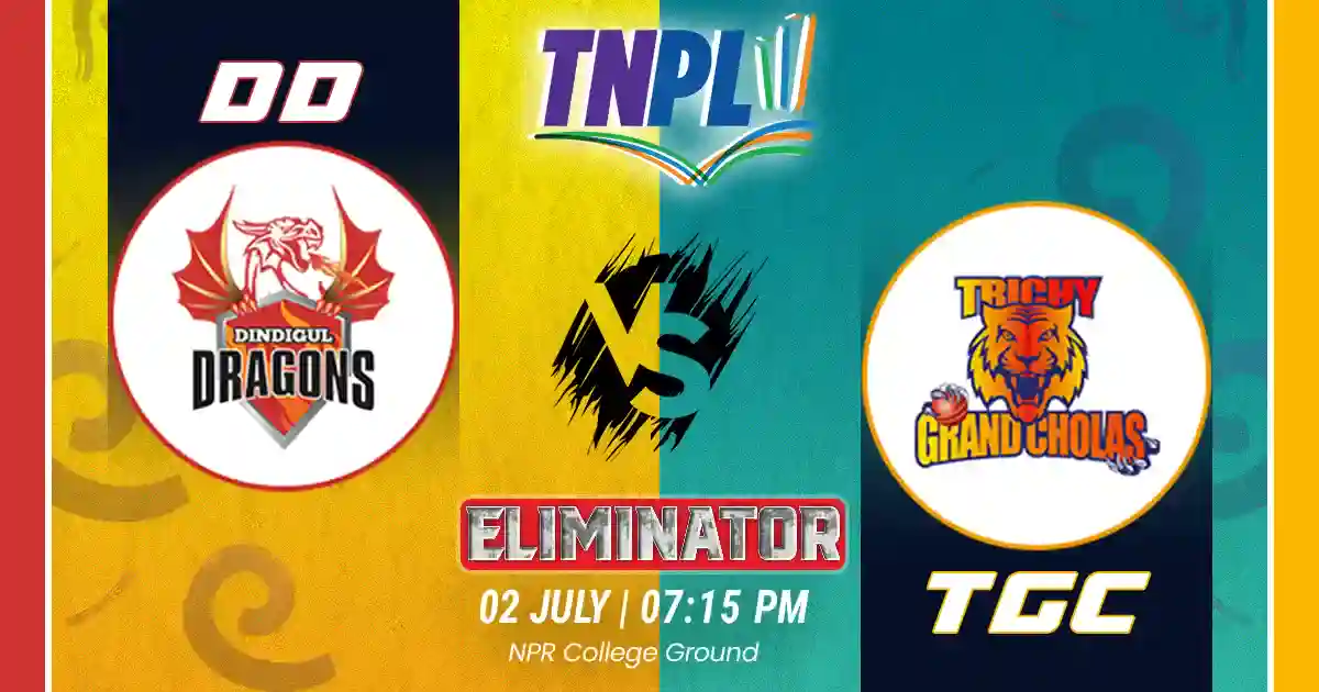 DD vs TGC Match Prediction, Fantasy Cricket Tips, Pitch Report, and Playing XI of Eliminator of  TNPL 2025