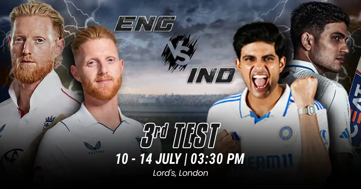ENG vs IND 3rd Test Match Prediction, Fantasy Cricket Tips, Pitch Report, and Playing XI of India Tour of England 2025