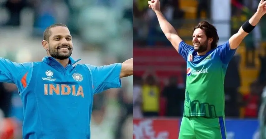 Shahid Afridi Calls Shikhar Dhawan a “Bad Egg” After India Pulls Out of WCL Clash Against Pakistan