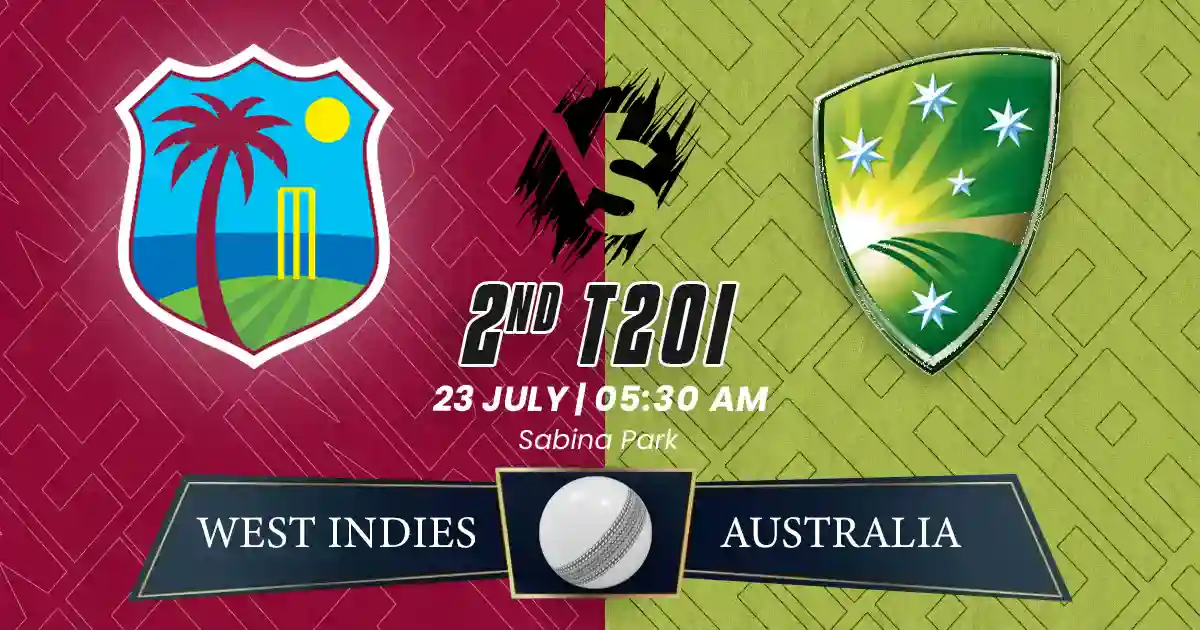 WI vs AUS 2nd T20I Match Prediction, Fantasy Cricket Tips, Playing XI, and Pitch Report Australia Tour of West Indies 2025