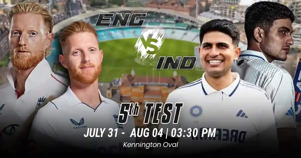 ENG vs IND 5th Test Match Prediction, Fantasy Cricket Tips, Pitch Report, and Playing XI of India Tour of England 2025