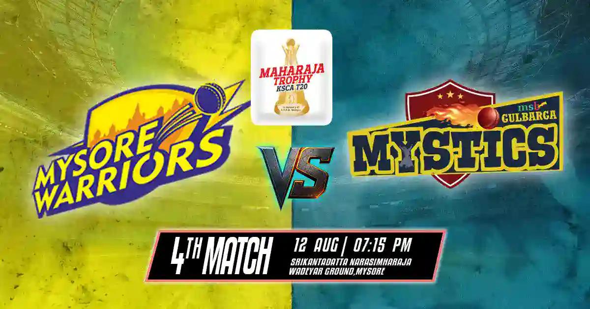 MW vs GM 4th Match of Maharaja Trophy Match Prediction, Fantasy Cricket Tips, Pitch Report, Playing XI & Injury Updates