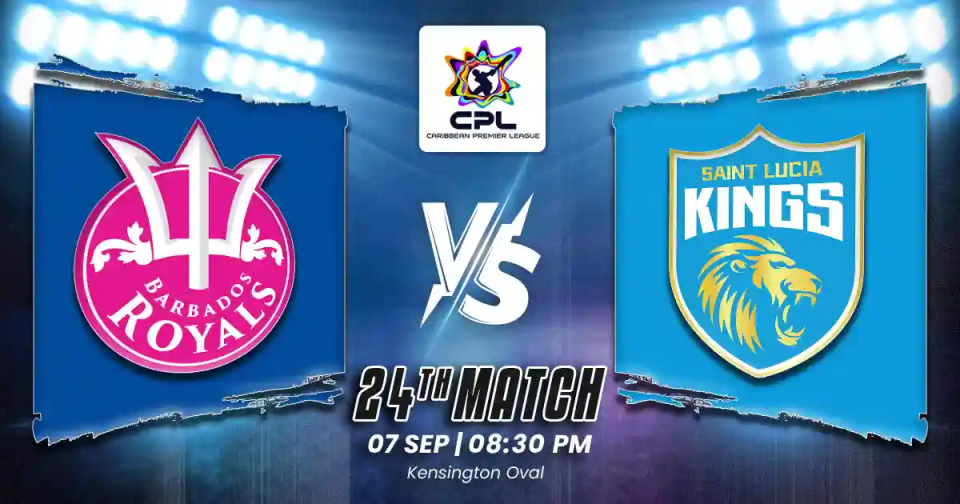 BR vs SLK 24th Match of CPL 2025, Match Prediction, Pitch Report, Playing XI & Injury Updates