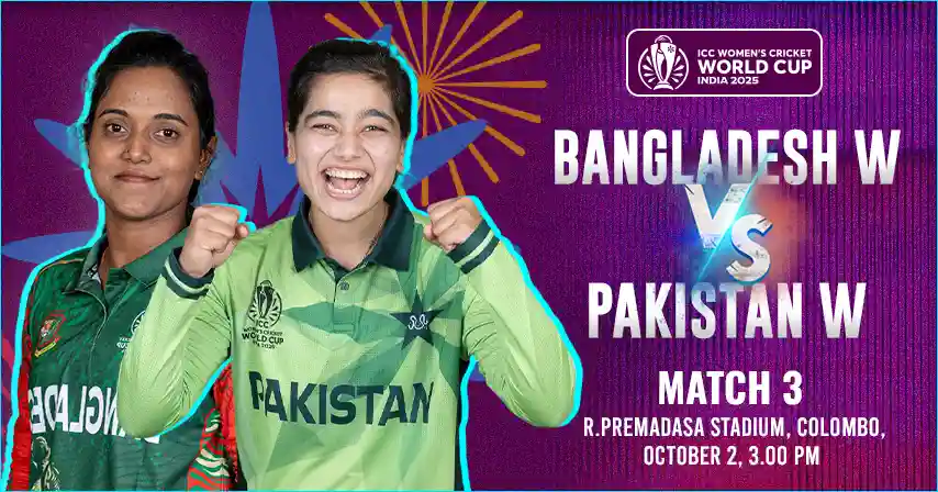 BAN W vs PAK W 3rd Match Women's  World Cup 2025, Match Prediction, Pitch Report, Playing XI & Injury Updates
